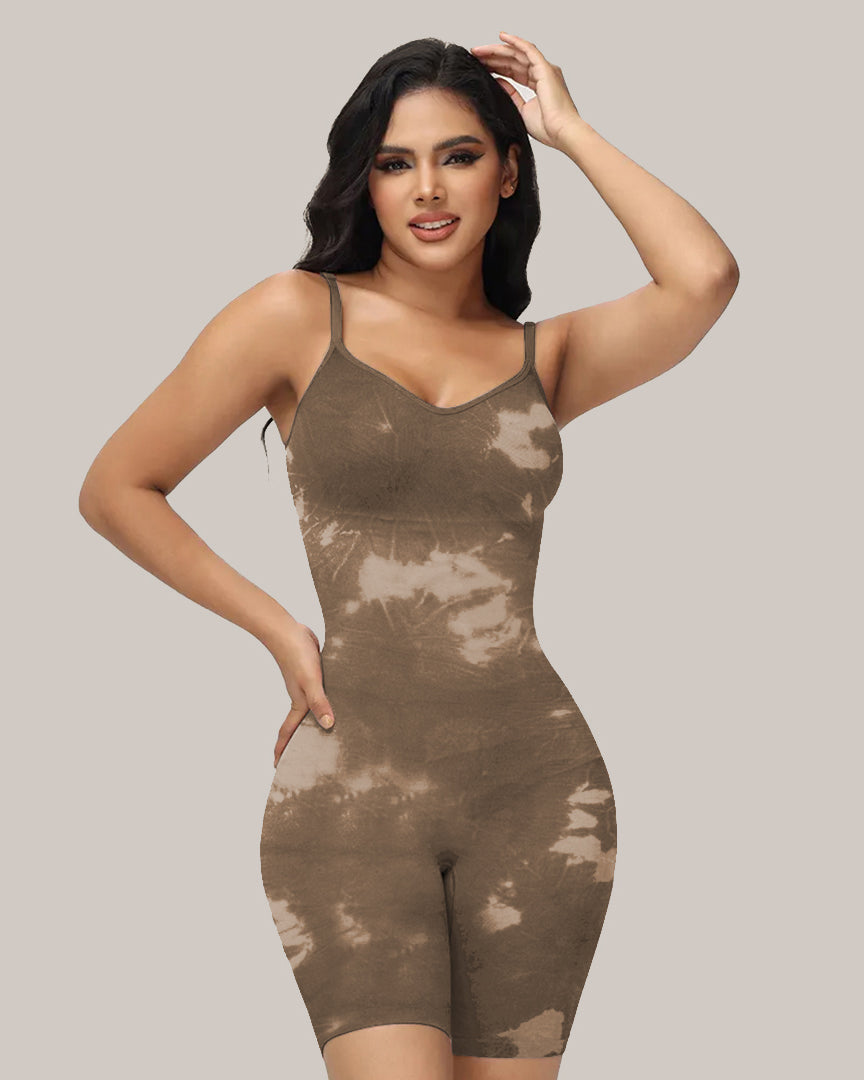 Curveshe High Elastic Adjustable Strap Bodysuit Invisible Butt Lifter Tummy Control Shapewear Open Crotch Thigh Slimmer Bodyshaper